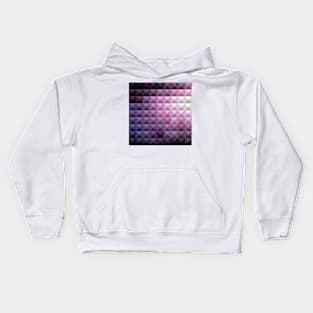 Russian Violet Abstract Low Polygon Background Kids Hoodie